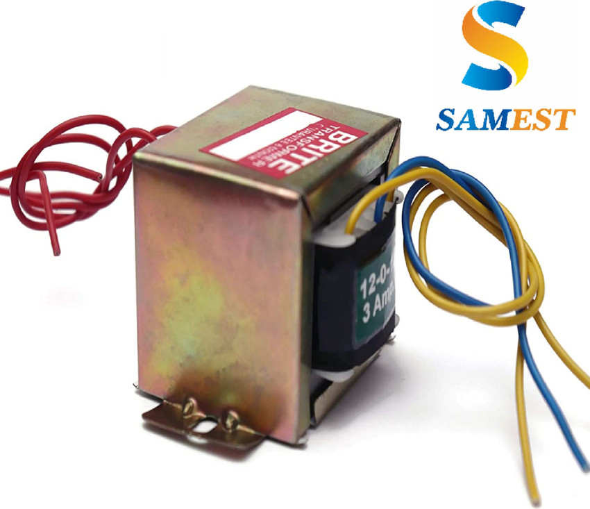 samest Transformer 220V AC to 12 0 12 AC Current 3Amp Step Down