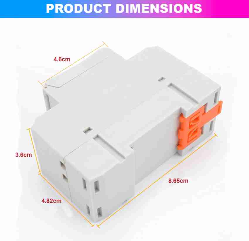 amiciSmart Digital Programmable Timer Switch Relay in-Built 7 Days  Schedule, DIN Rail Mounted, 220V, 30A Programmable Electronic Timer Switch  Price in India - Buy amiciSmart Digital Programmable Timer Switch Relay  in-Built 7