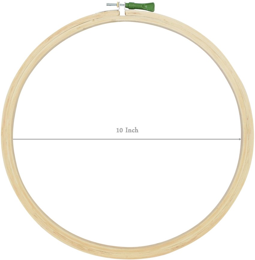 ASIAN HOBBY CRAFTS 4 Pieces Wooden Embroidery Hoop Ring Frame