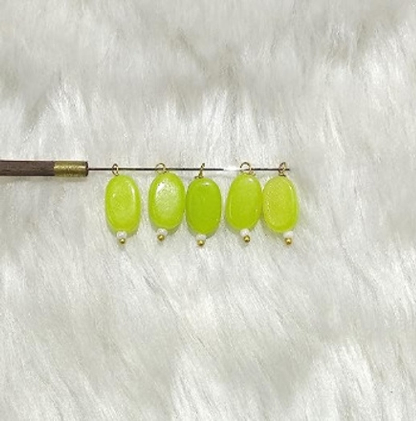 Flat deals oval beads