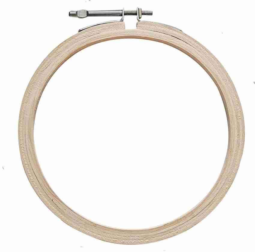Wooden Embroidery Hoop Ring Frame Adjustable Handy Sewing Circle for Needle  Art & Design - Wooden Hoop Ring For Sewing Purpose