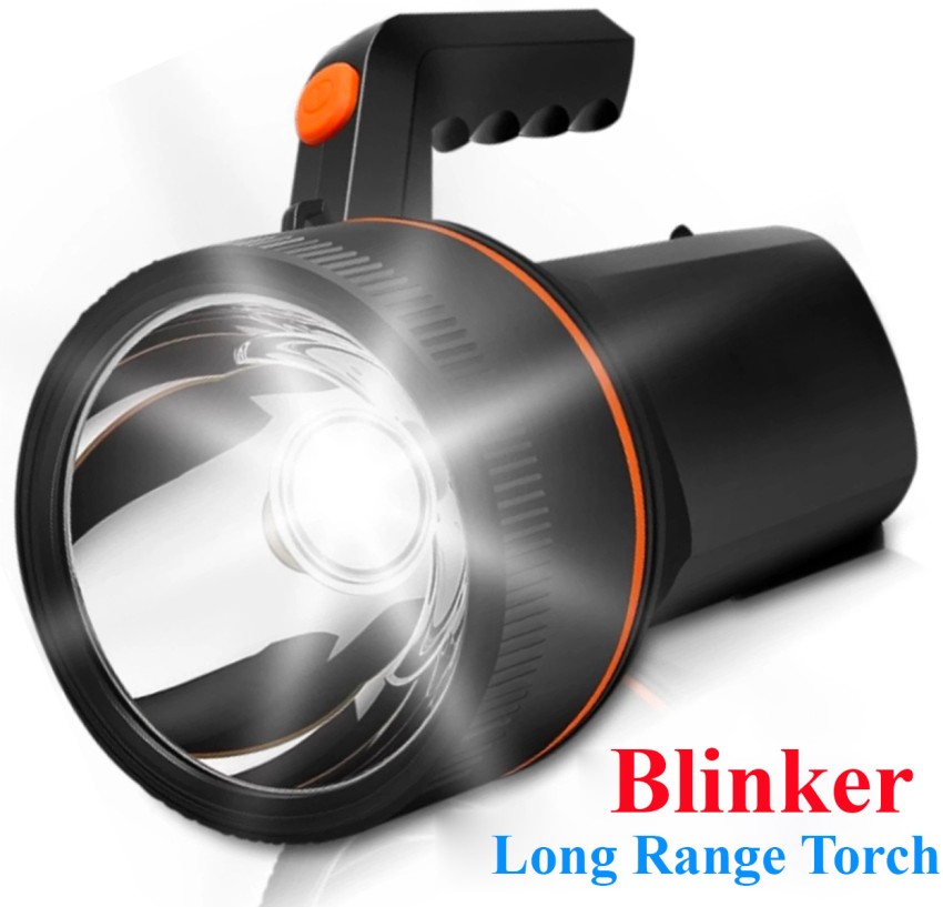 SSN 1 km long range blinker led torch light with super bright 3 mod 50w  rechargeable 10 hrs Torch Emergency Light Price in India - Buy SSN 1 km  long range blinker