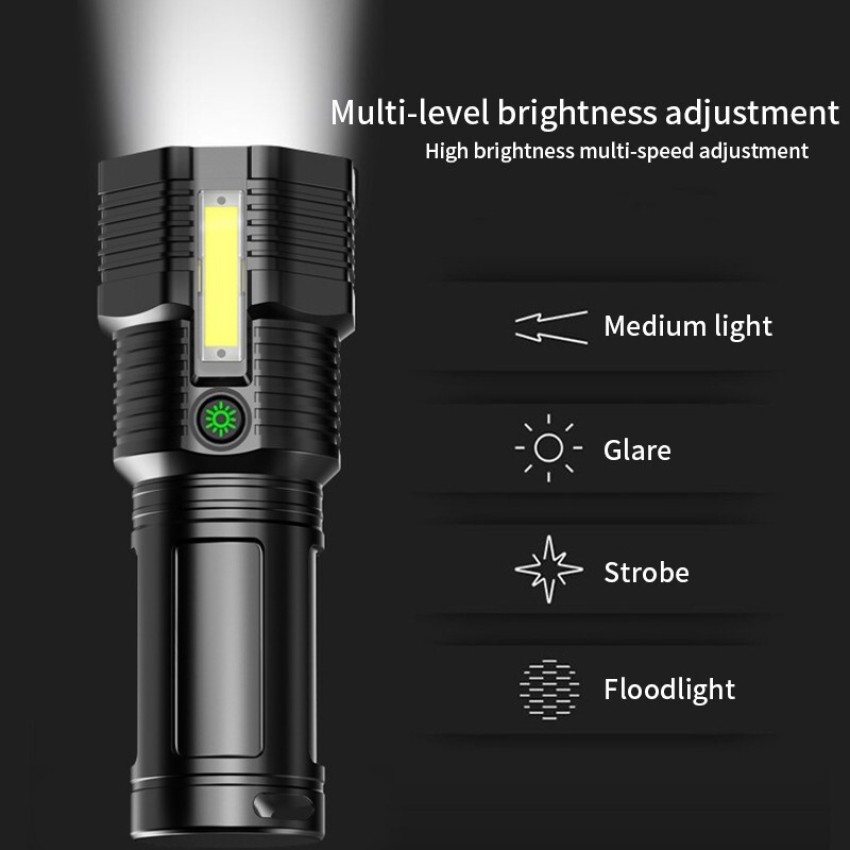 WunderVoX Powerful 12 LED Flashlight With COB Side Light 5 hrs Torch  Emergency Light Price in India - Buy WunderVoX Powerful 12 LED Flashlight  With COB Side Light 5 hrs Torch Emergency