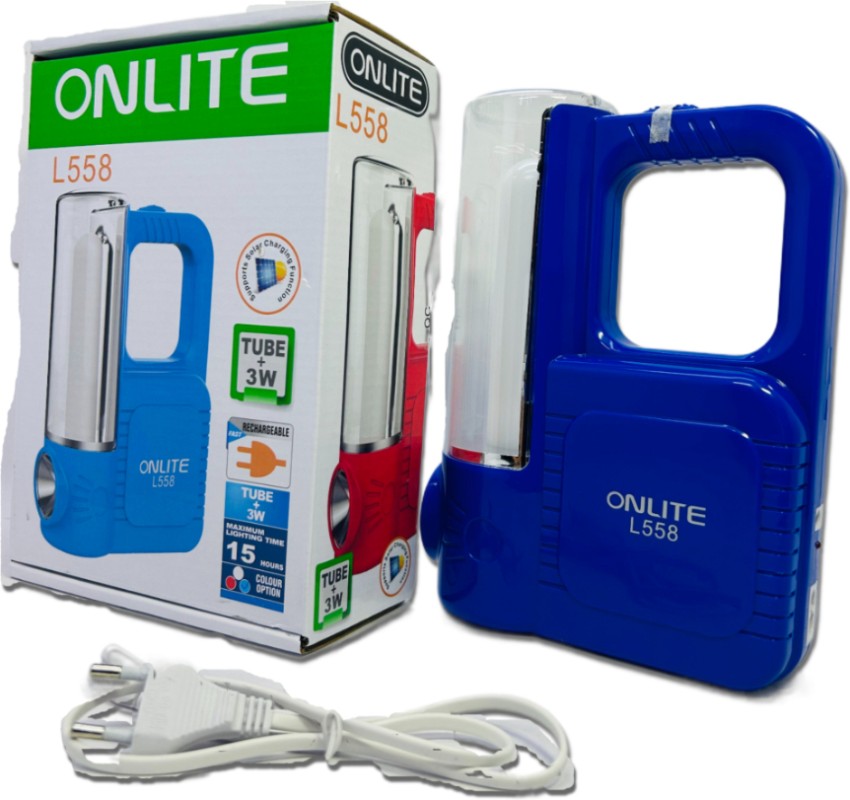 Onlite tube led rechargeable outlet light