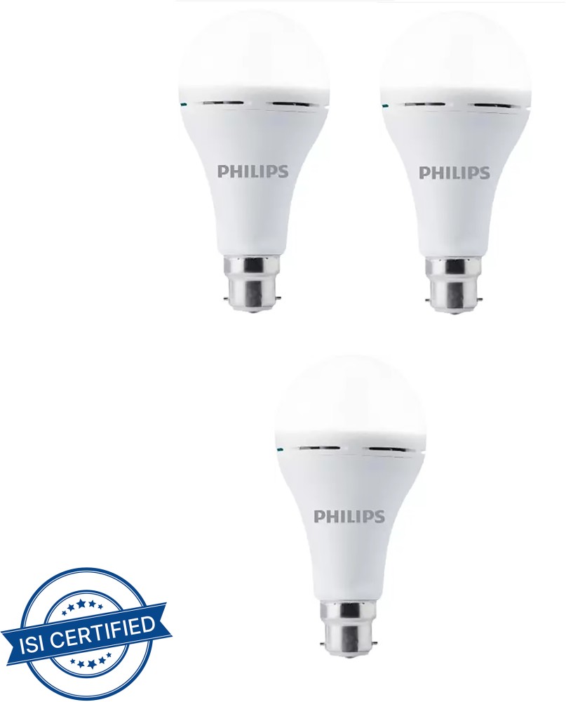 PHILIPS 8.5W Rechargeable Inverter LED (Pack of 2) with backup upto 4 hrs  Bulb Emergency Light Price in India - Buy PHILIPS 8.5W Rechargeable  Inverter LED (Pack of 2) with backup upto