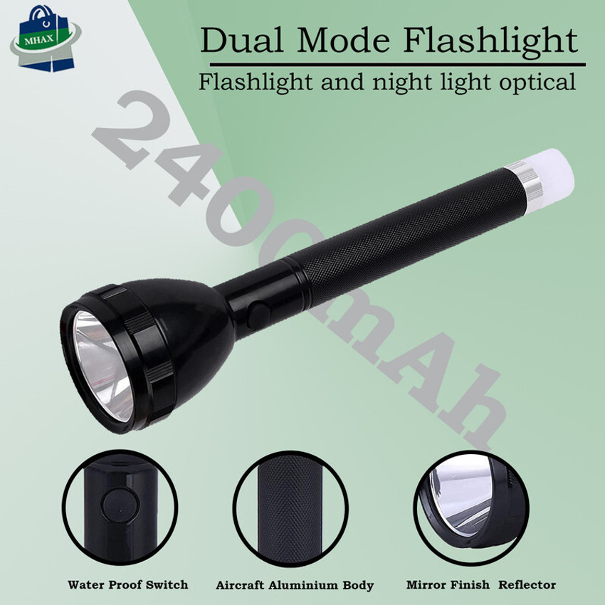 Dual shop led flashlight