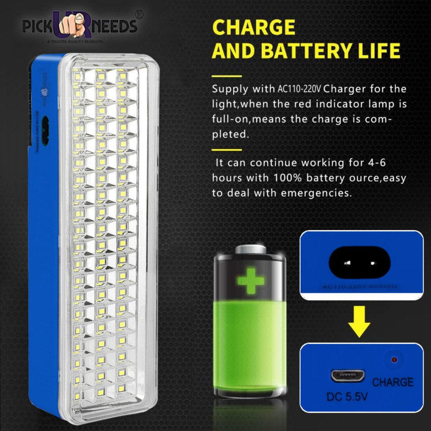 30 LEDs Emergency Light Home Power Failure AC110~220V Rechargeable