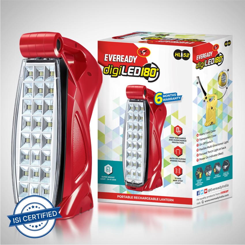 EVEREADY HL55 2 Watt LED Desk Lamp 3 hrs Lantern Emergency Light Price in  India - Buy EVEREADY HL55 2 Watt LED Desk Lamp 3 hrs Lantern Emergency  Light Online at