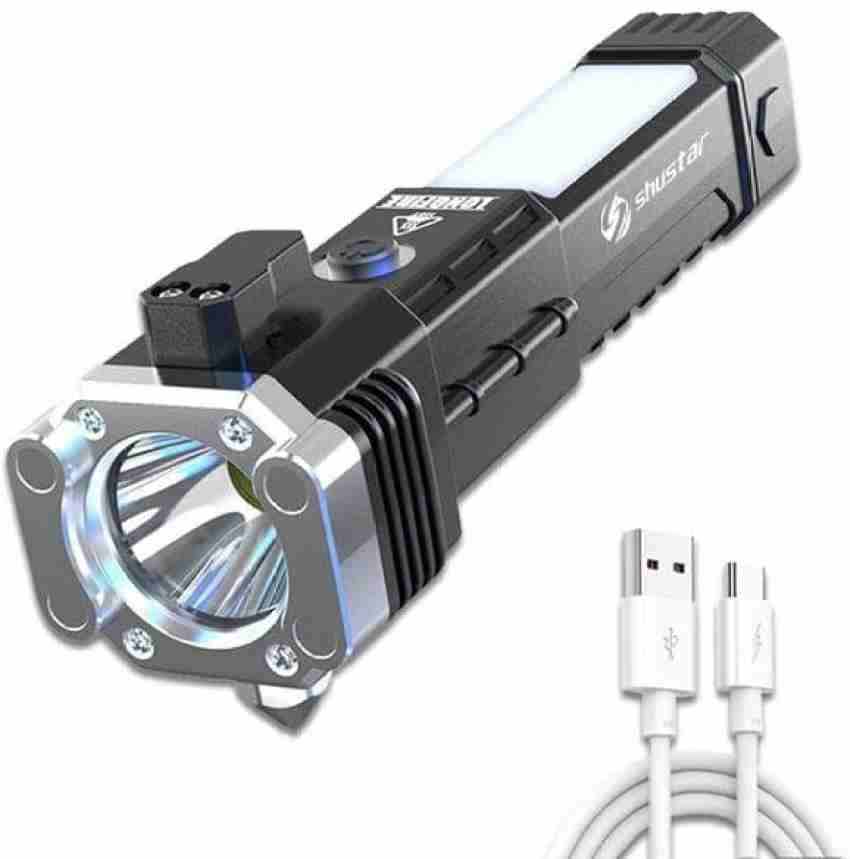 Xydrozen USB Rechargeable Flashlight 100000 Lumens Torch Price in