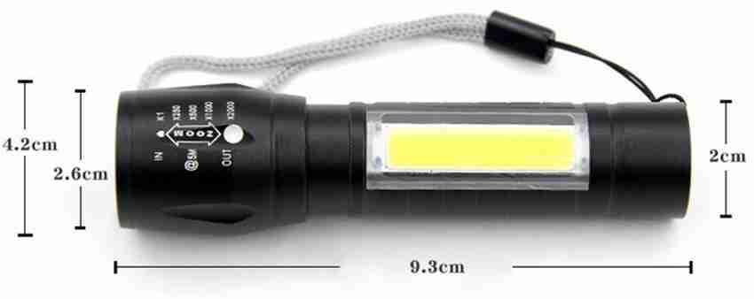 Unleash Brightness Anywhere: The Ultimate Mini Portable Flashlight with Strong LED Light, Rechargeable & Durable