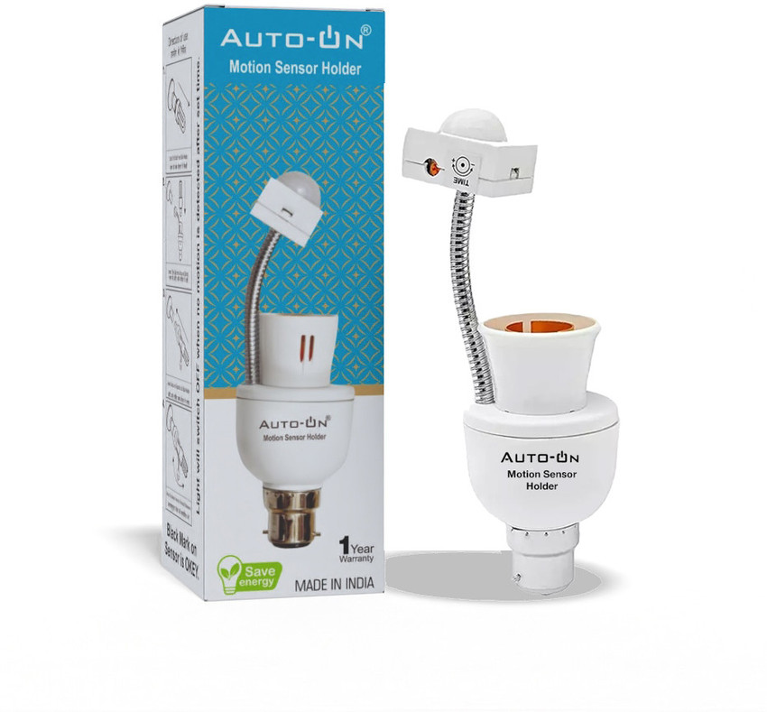 Motion sensor bulb holder on sale