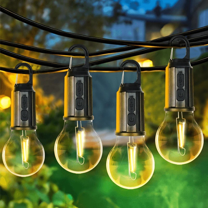 Xydrozen Camping Light Outdoor Decoration Lamp Bulb Type C