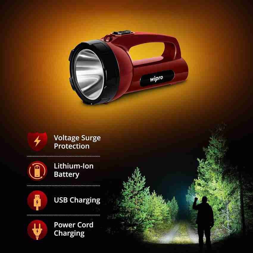Wipro Emerald Plus LED rechargable 6 hrs Torch Emergency Light Price in India Buy Wipro Emerald Plus LED rechargable 6 hrs Torch Emergency Light Online at Flipkart