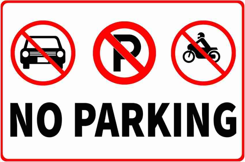 No Car Parking Sign