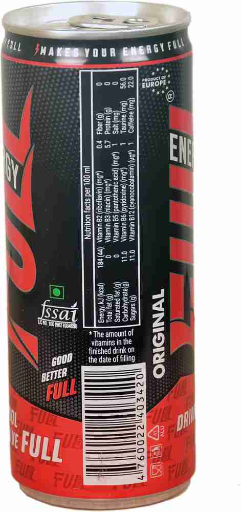 Full Energy ENERGY DRINK FOR WORK OUT WITH VITAMINS Energy Drink