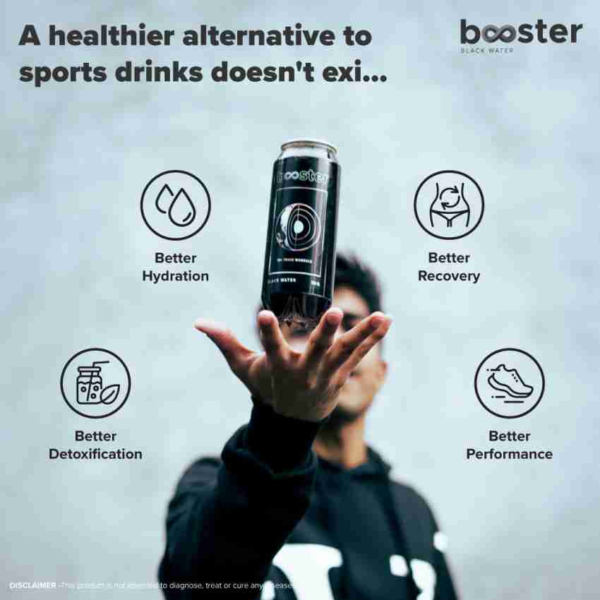 Booster Water Booster Black Drink High pH, natural trace minerals and  electrolytes 500 Ml Hydration Drink Price in India - Buy Booster Water  Booster Black Drink High pH, natural trace minerals and