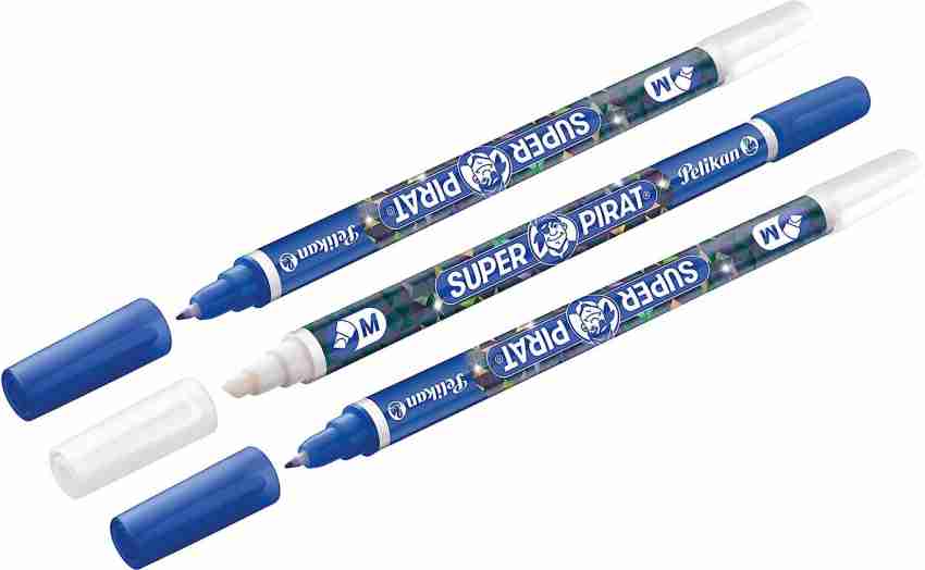Pelikan Super Pirat 850 Ink Eraser Pen With Marker Pack of 3  Non-Toxic Eraser - Eraser marker