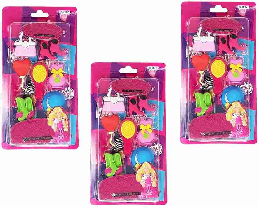 Flipkart Timbktoo Set of 3 Barbie Eraser Set Barbie Doll
