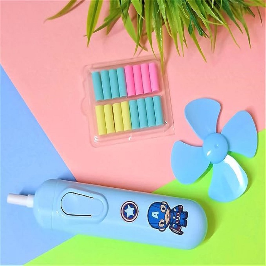 Electric erasers for Artists and Kids with Fan & Refills, Novelty