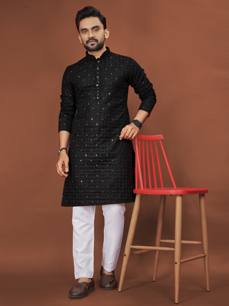 Designer kurta clearance for mens flipkart