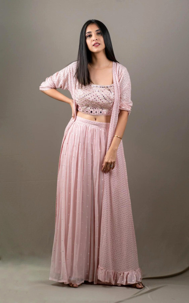 Crop top with cheap skirt flipkart