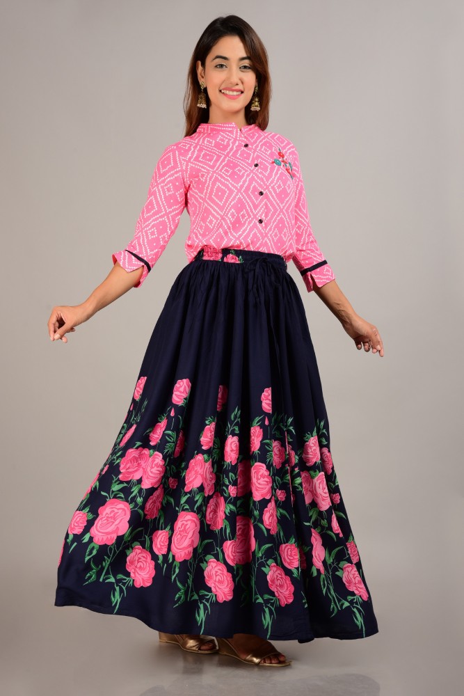 basket365 Women Ethnic Top Skirt Set - Buy basket365 Women Ethnic Top Skirt  Set Online at Best Prices in India