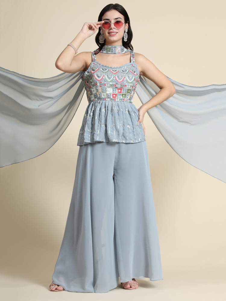 Golden biz Women Kurti Sharara Set - Buy Golden biz Women Kurti Sharara Set  Online at Best Prices in India | Flipkart.com