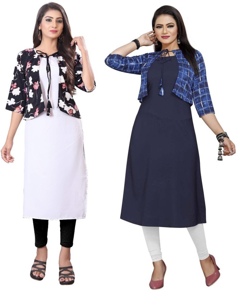 Flipkart long 2025 jacket kurti