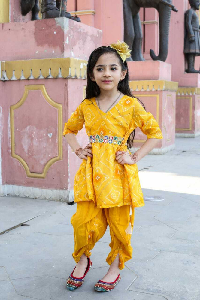 KIDPORIUM Baby Girls Casual Dhoti Kurta Set Price in India Buy