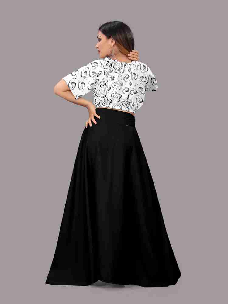 Long skirt with crop top 70 store