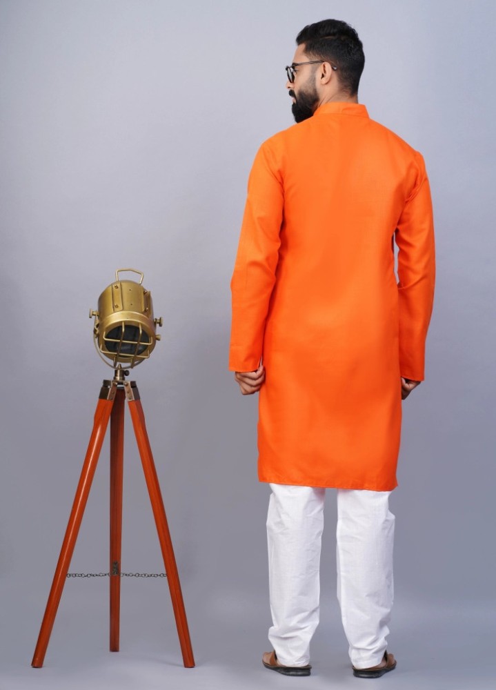 Kurta pajama bhagwa colour sale