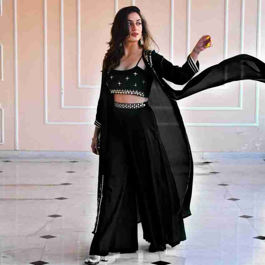 khorduExpo Women Crop Top Palazzo Ethnic Jacket Set Buy khorduExpo Women Crop Top Palazzo Ethnic Jacket Set Online at Best Prices in India Flipkart