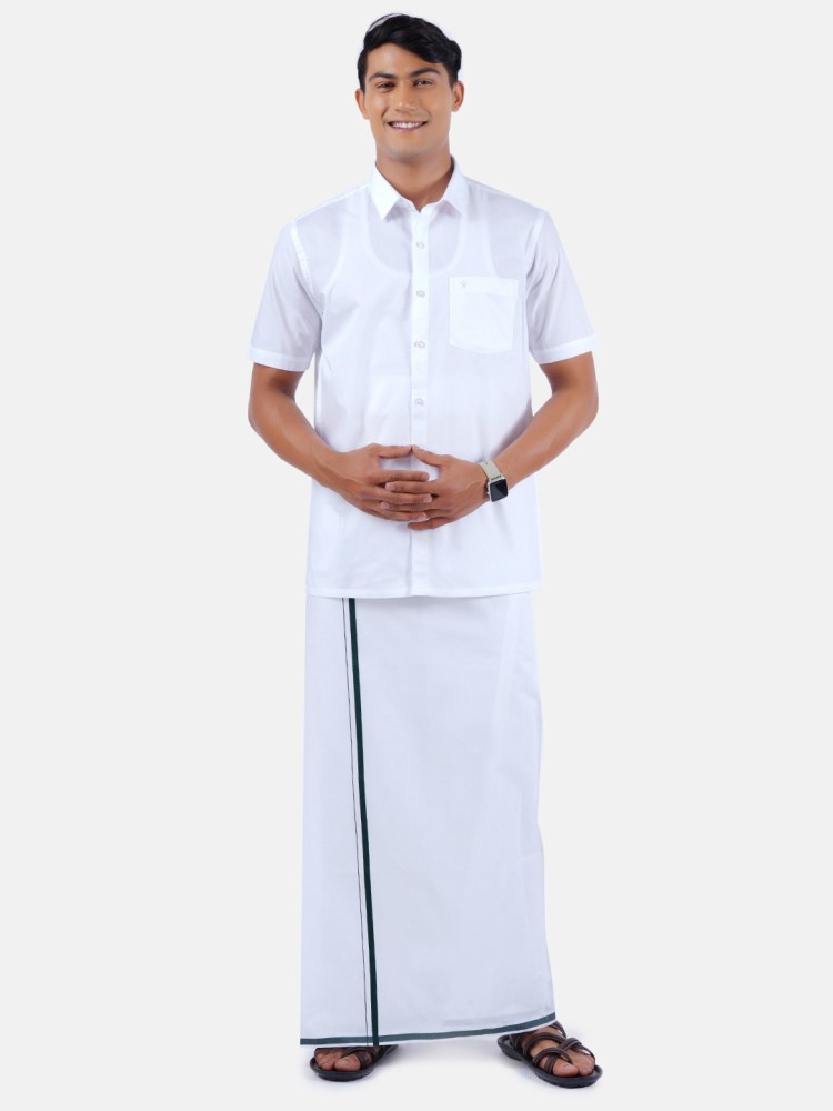 Ramraj Cotton Men Shirt Dhoti Set - Buy Ramraj Cotton Men Shirt