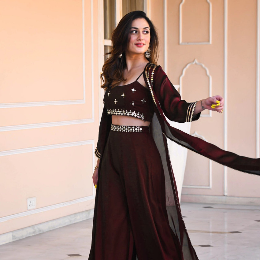 Baalveer Women Ethnic Top Sharara Ethnic Jacket Set Buy Baalveer Women Ethnic Top Sharara Ethnic Jacket Set Online at Best Prices in India Flipkart