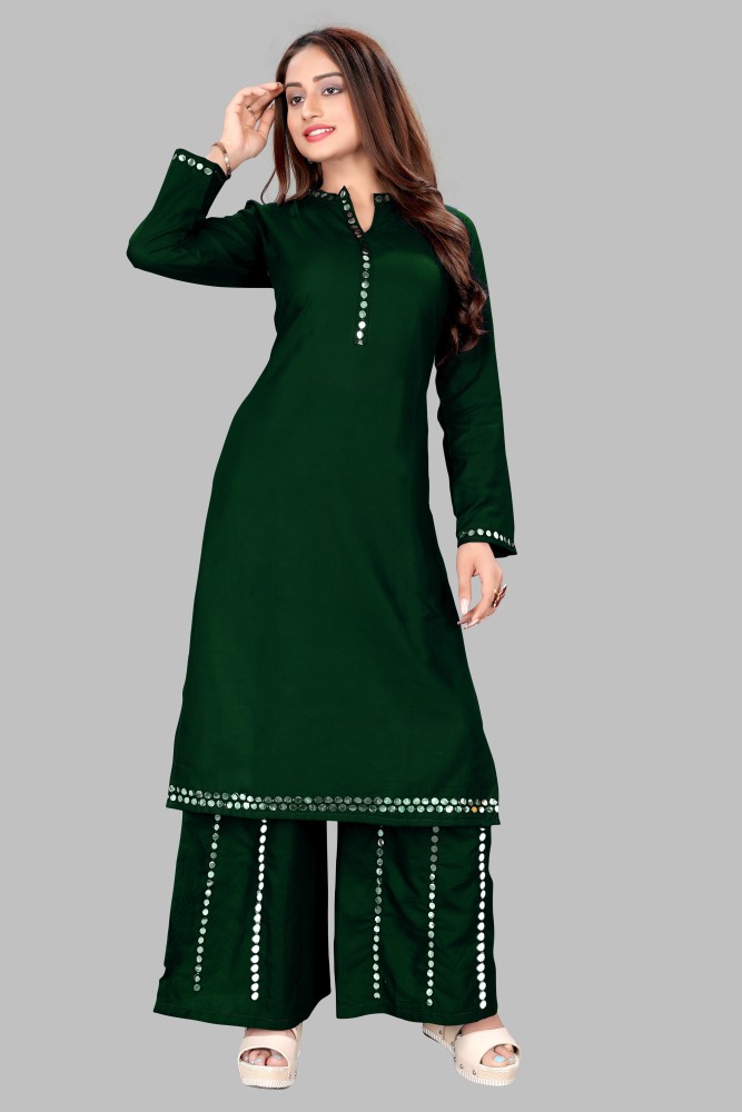 Indo western kurti deals with palazzo