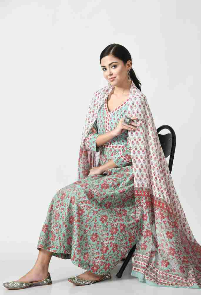 Meesan Women Kurta Pant Dupatta Set - Buy Meesan Women Kurta Pant Dupatta  Set Online at Best Prices in India