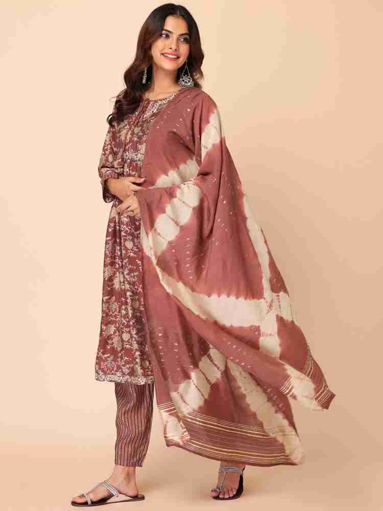 indya Women Kurta Pant Dupatta Set - Buy indya Women Kurta Pant Dupatta Set  Online at Best Prices in India