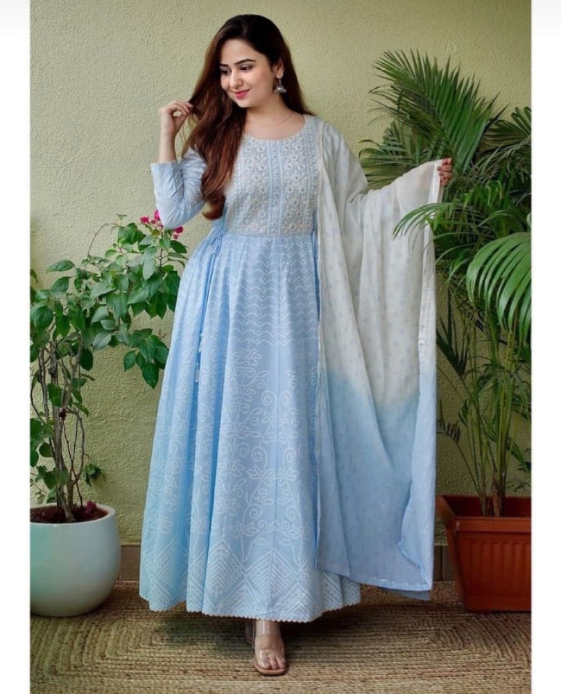 GURUKRUPA ENTERPRISE Anarkali Gown Price in India  Buy GURUKRUPA  ENTERPRISE Anarkali Gown online at Flipkartcom