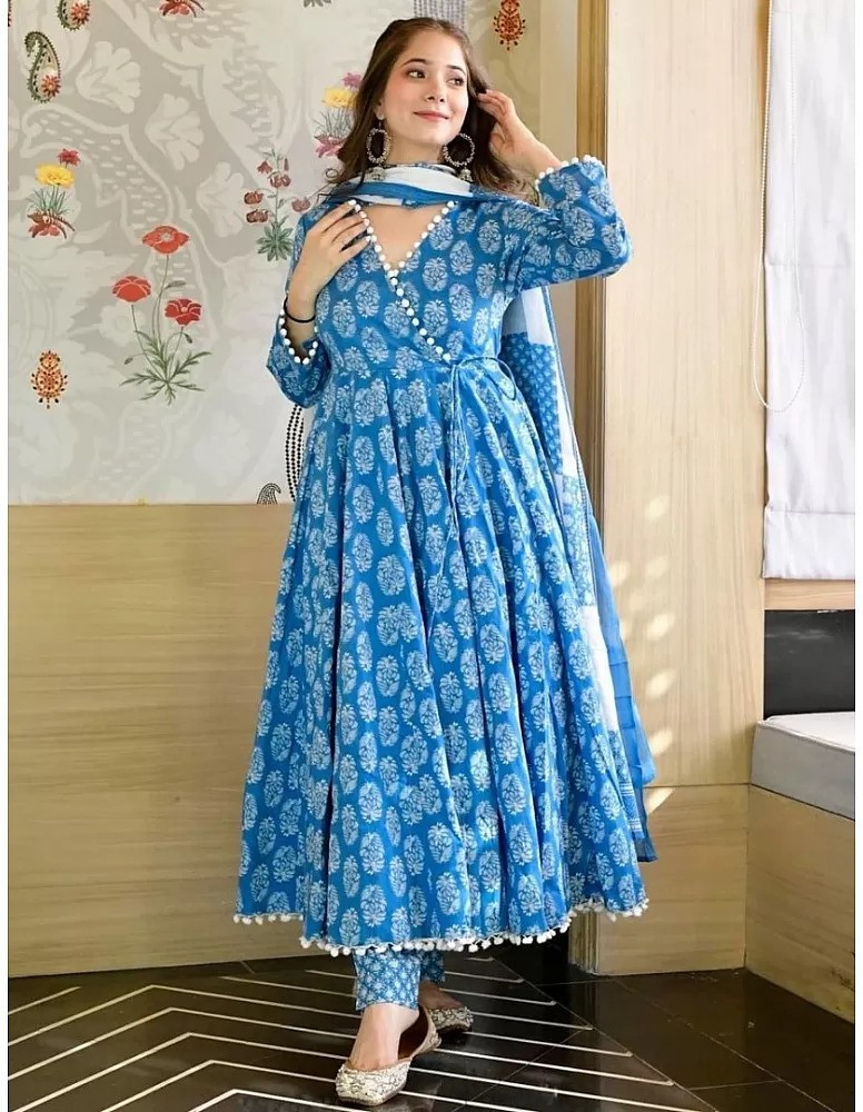 Cotton frock hot sale suit flipkart