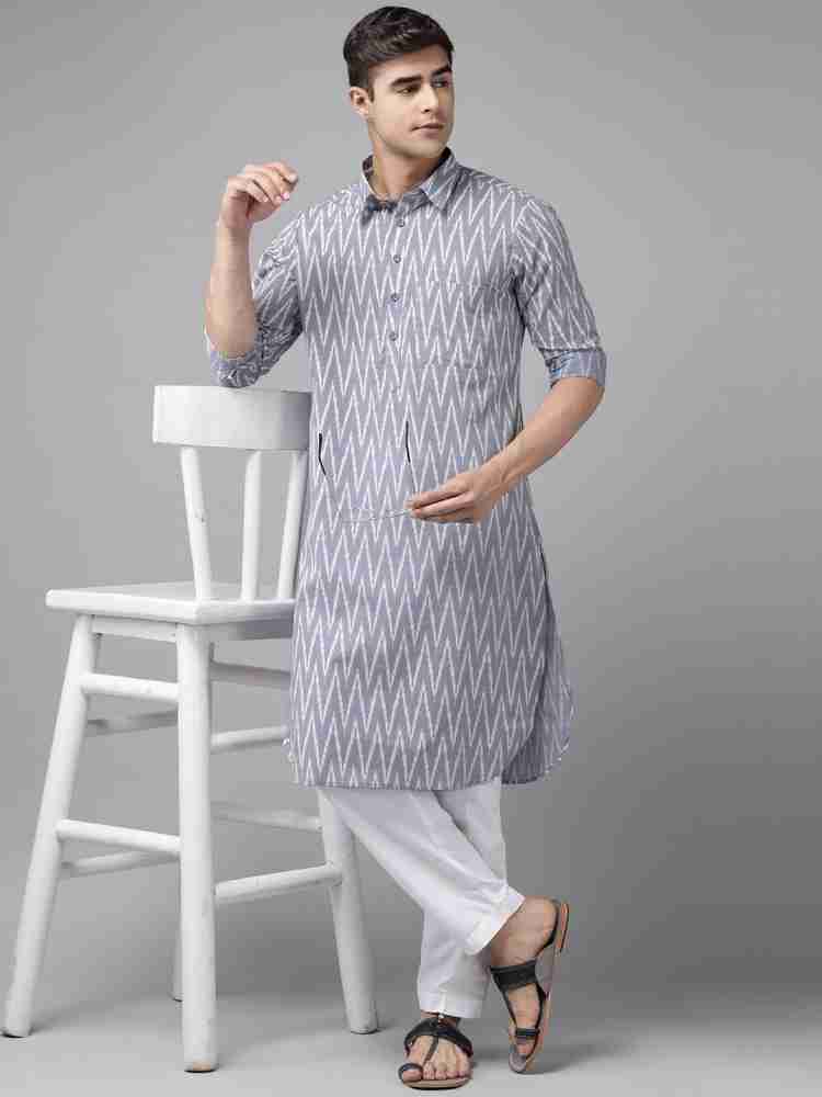 See Designs Men Printed Pathani Kurta Buy See Designs Men