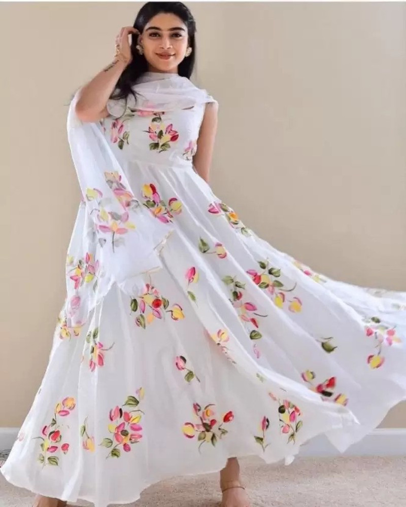 Flipkart long outlet frock suits