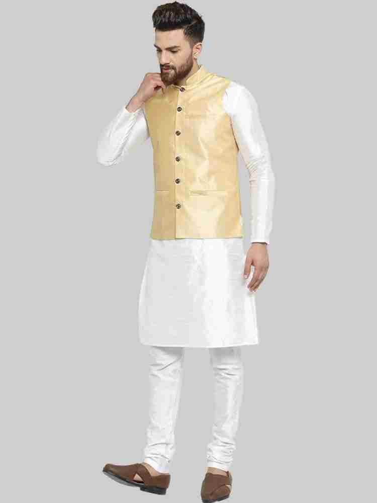 Jacket hot sale kurta men