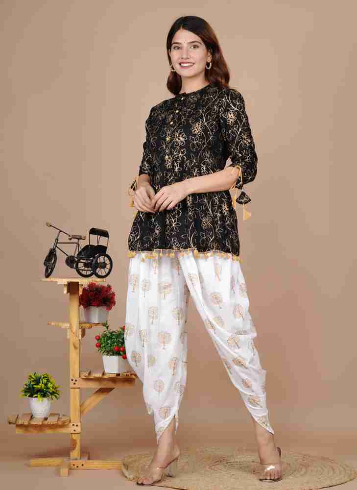 Short frock kurti with dhoti new arrivals