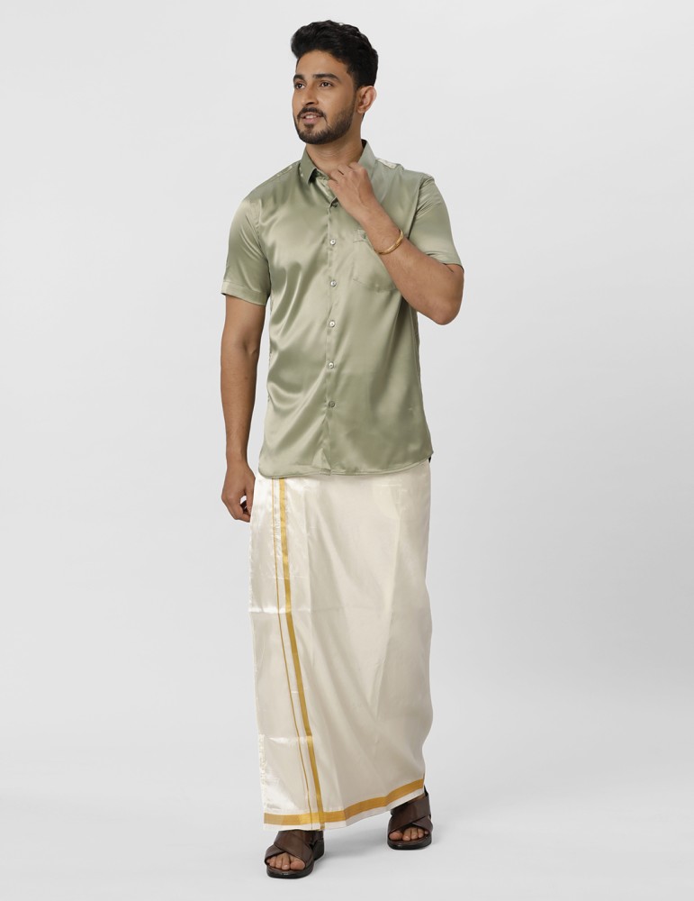 Ramraj Cotton Men Shirt Dhoti Set - Buy Ramraj Cotton Men Shirt Dhoti Set  Online at Best Prices in India