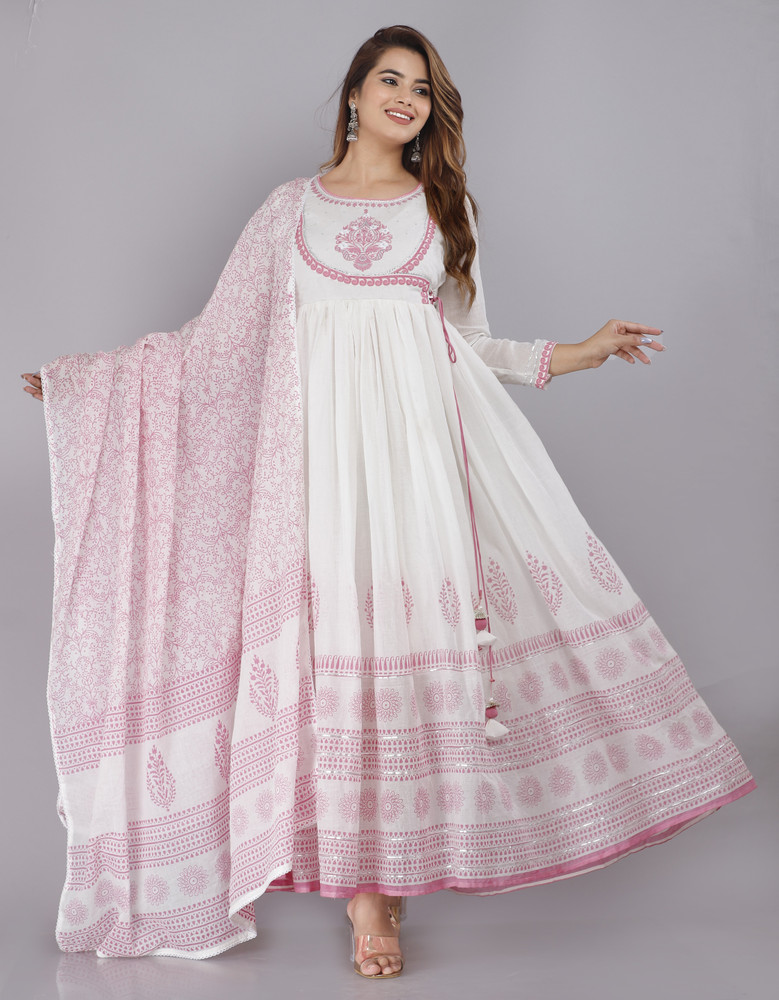 Cotton frock suit on outlet flipkart