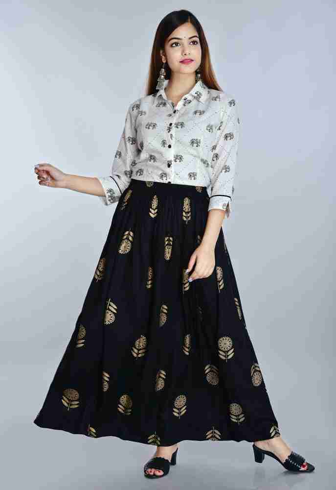 Long skirt hotsell with simple top