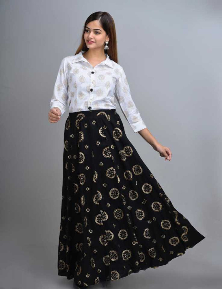Shirt and skirt set ethnic cheap