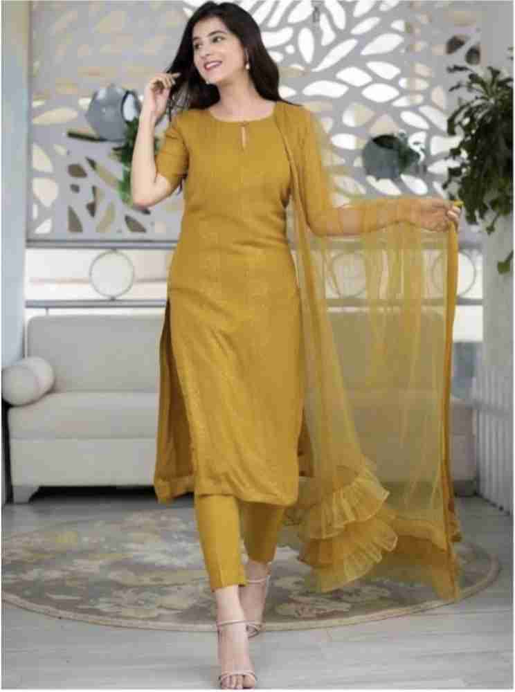 Mustard yellow kurti outlet flipkart