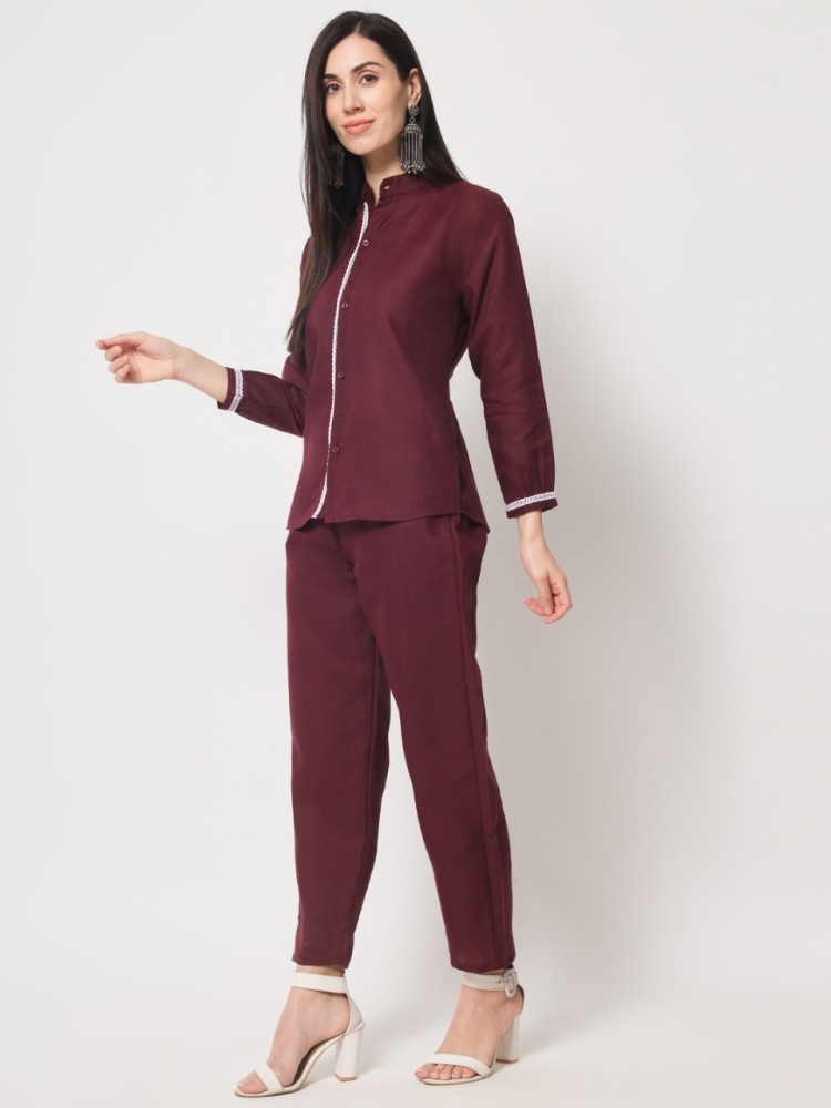 VASALI Women Shirt Pant Ethnic Jacket Set - Buy VASALI Women Shirt