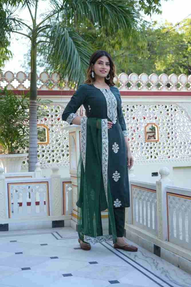 Gosriki Women Kurti Pant Dupatta Set - Buy Gosriki Women Kurti Pant Dupatta  Set Online at Best Prices in India